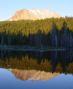 [Lassen Peak from Hat Lake]